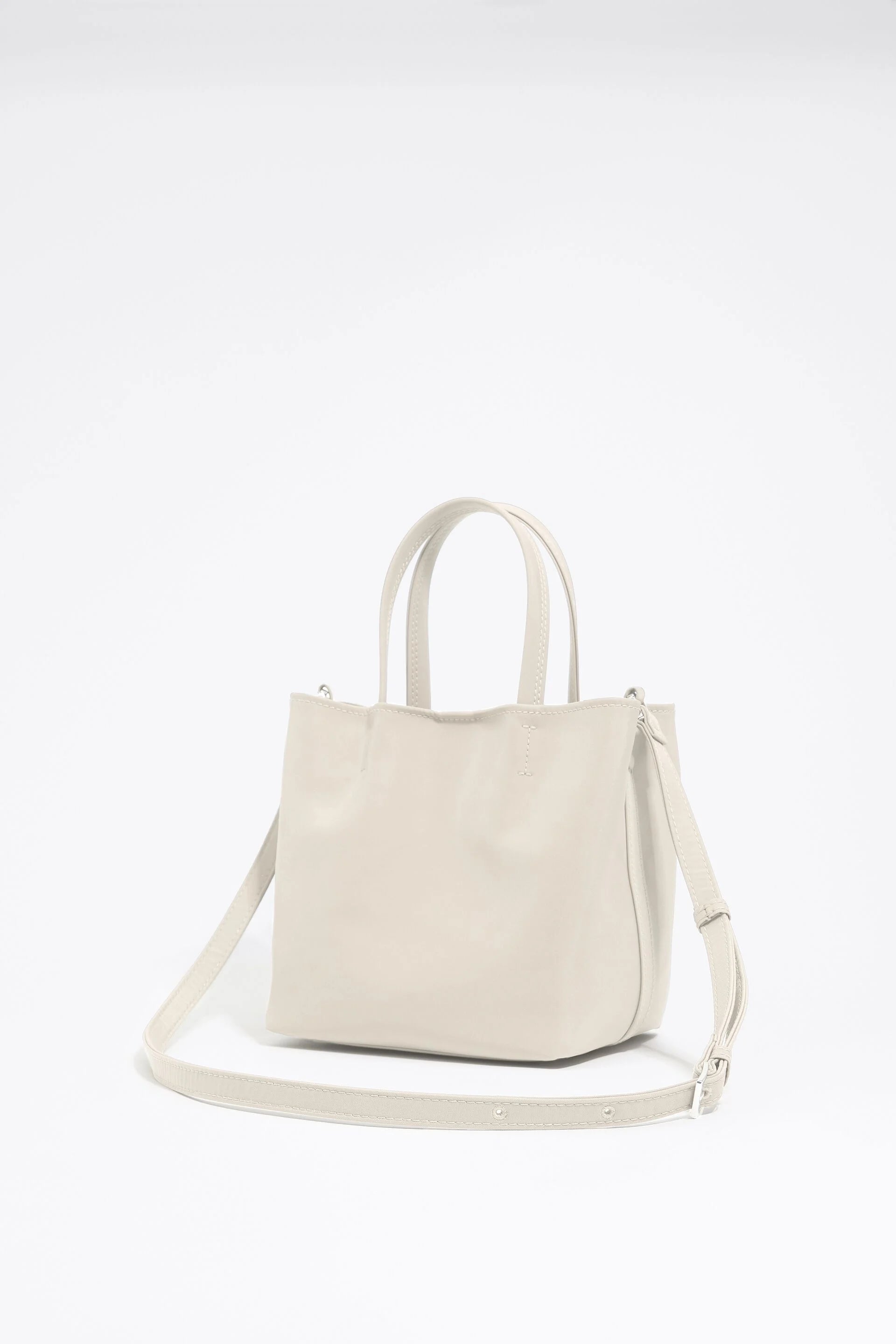 Small Nylon Chihuahua Bag Stone White