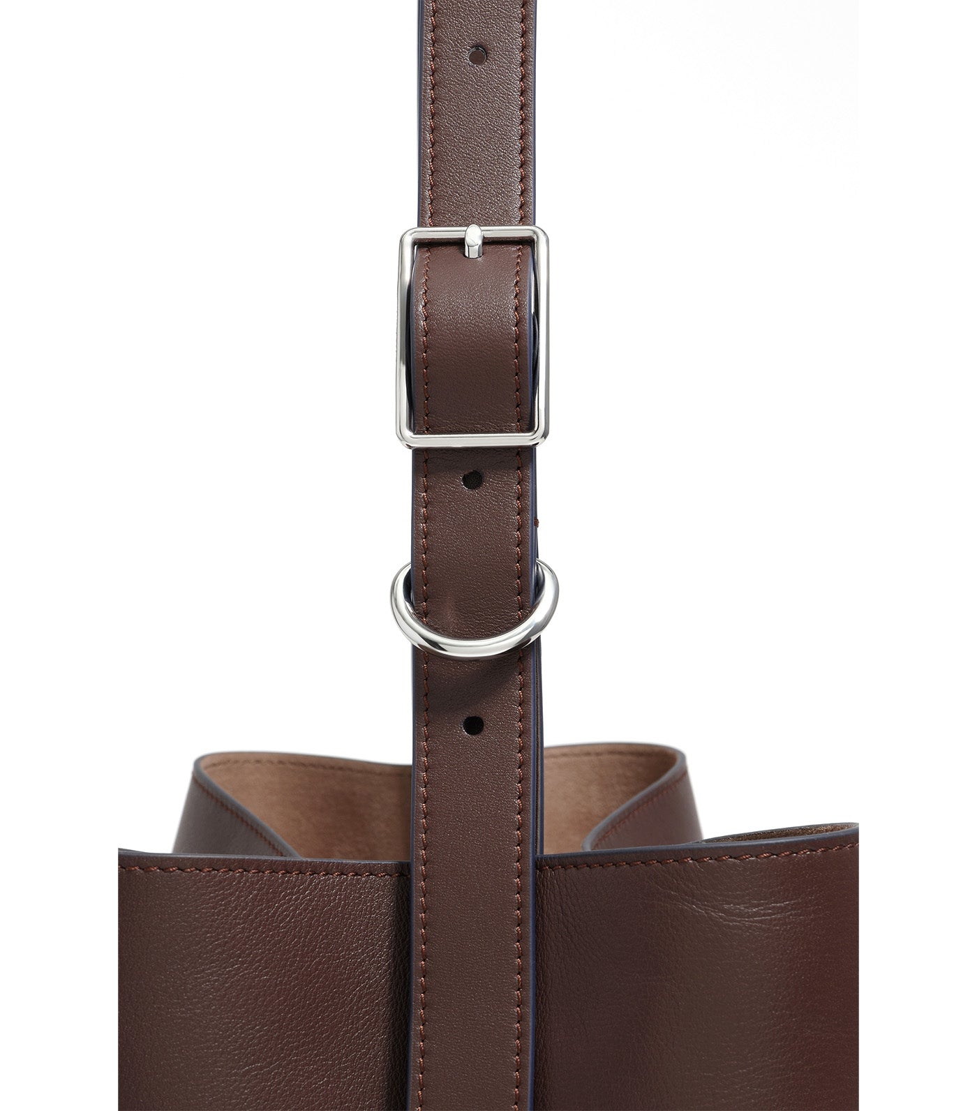 Bimba Y Lola Large Leather Carlino Bag Chocolate