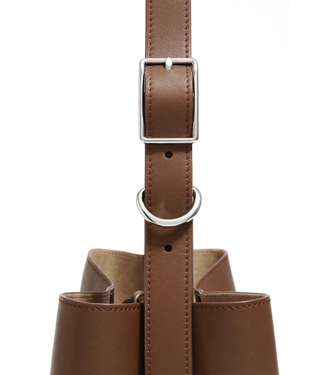 Bimba Y Lola Medium Leather Carlino Bag Oak