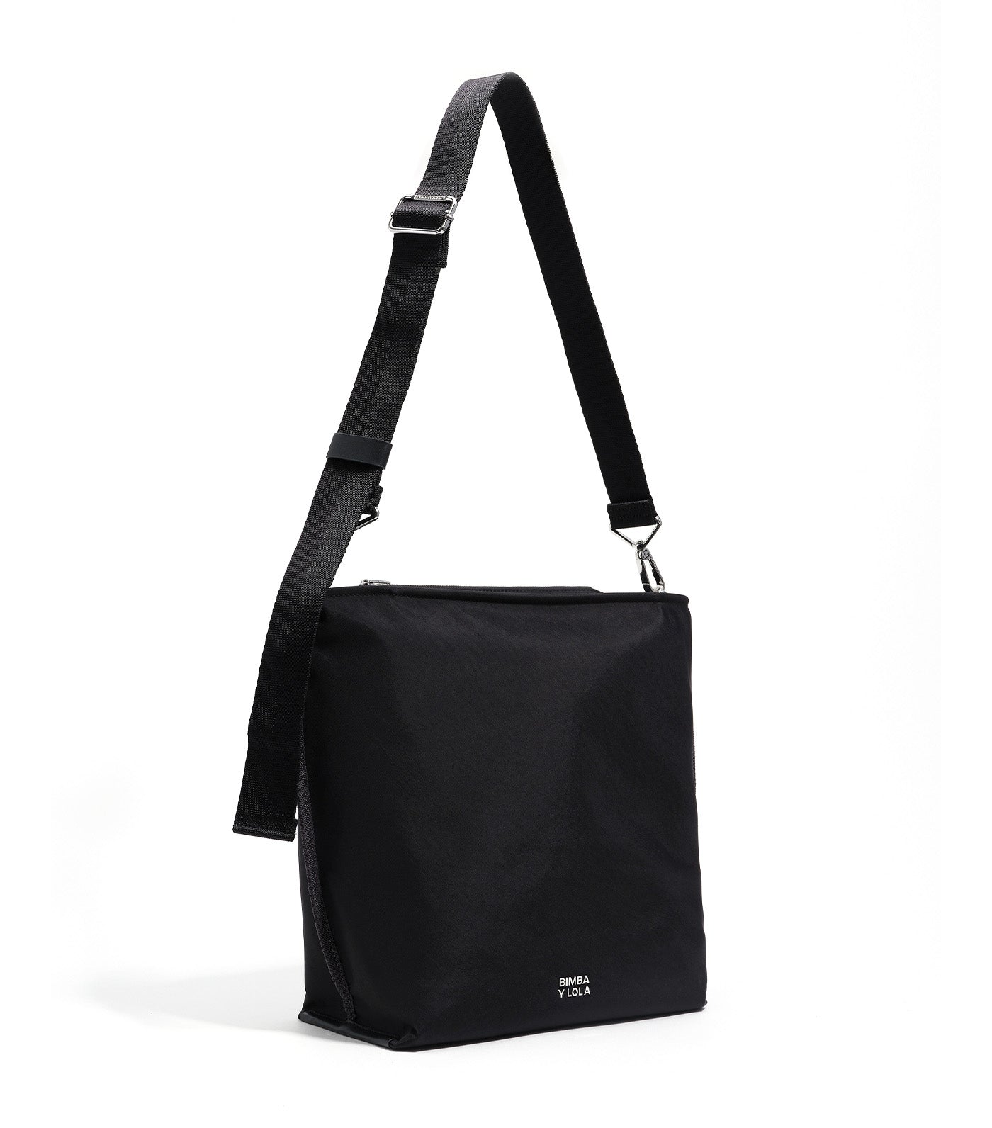 Large Nylon Carlino Bag Black