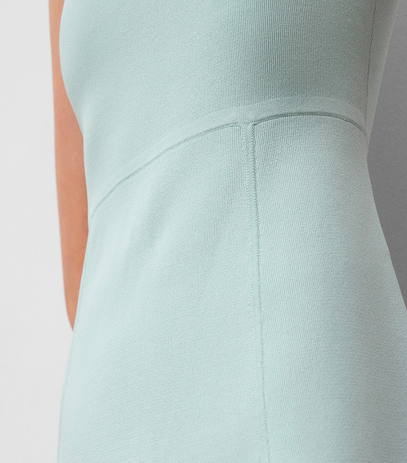 Knit Peplum Top Sea Water Green