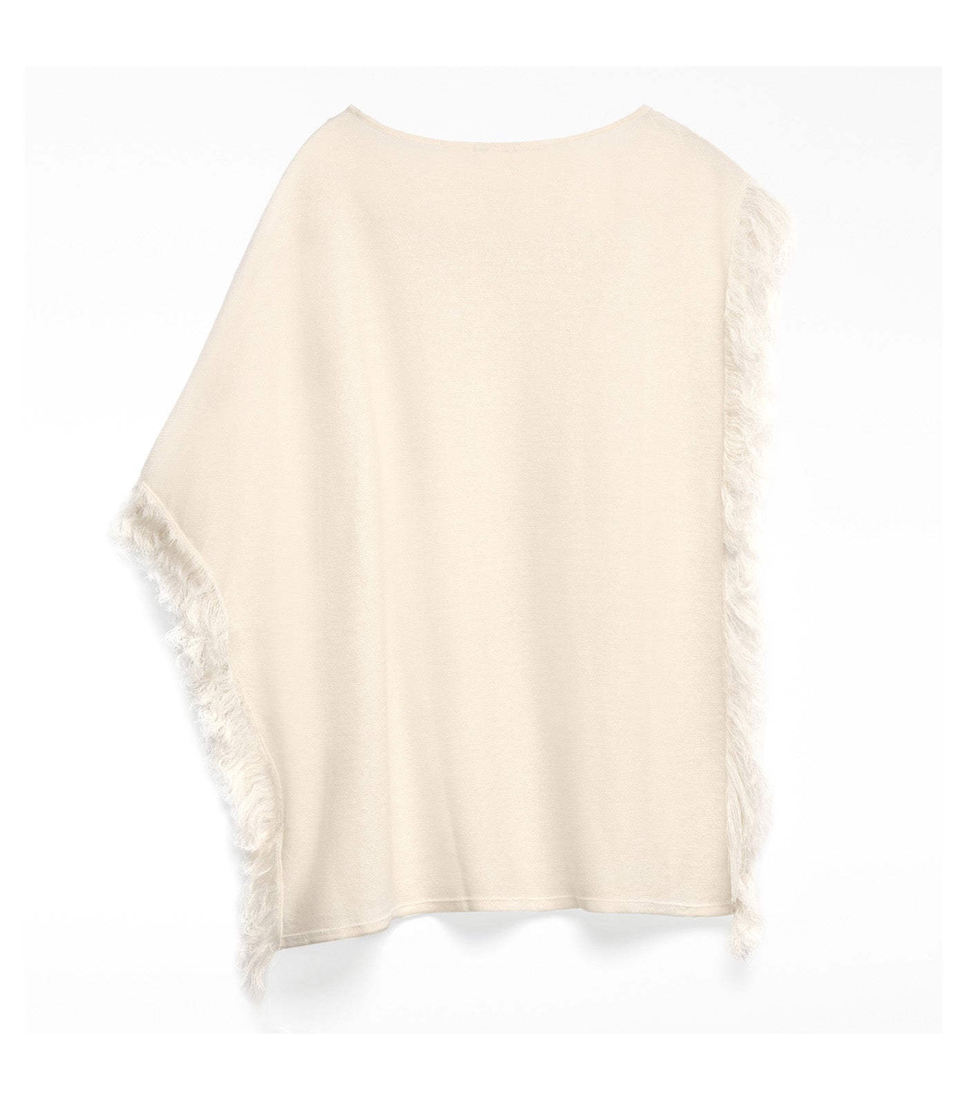 Leaf Pattern Jacquard Knit Sweater Light Cream