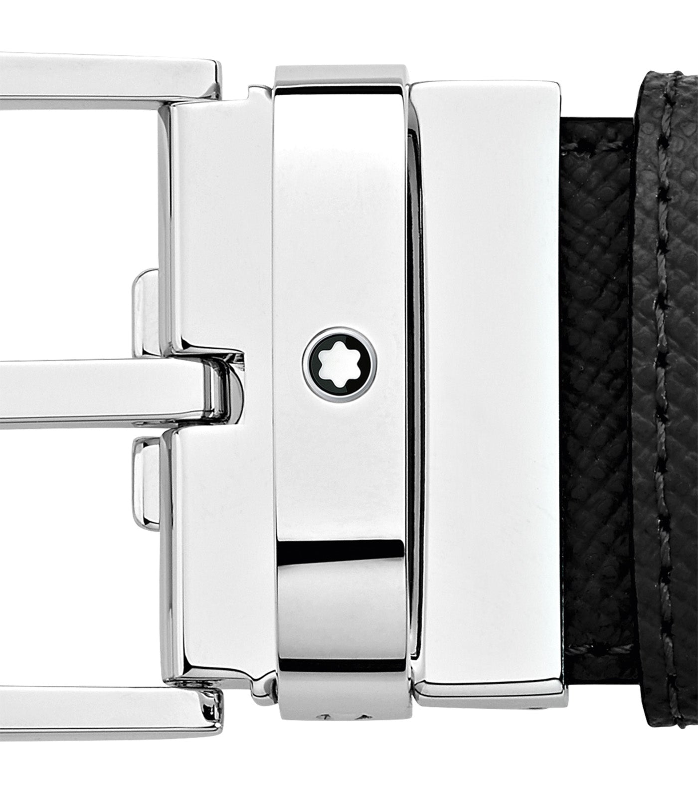 35mm Reversible Leather Belt Black/Blue