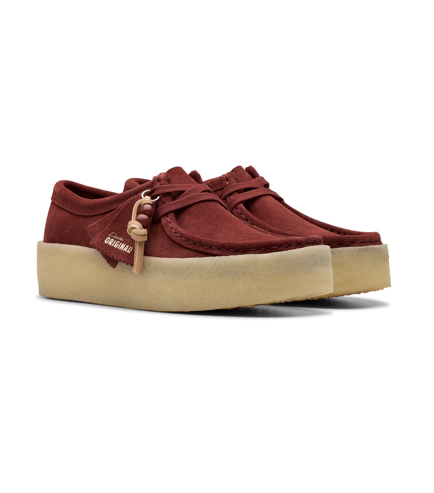Wallabee Cup Deep Red Suede
