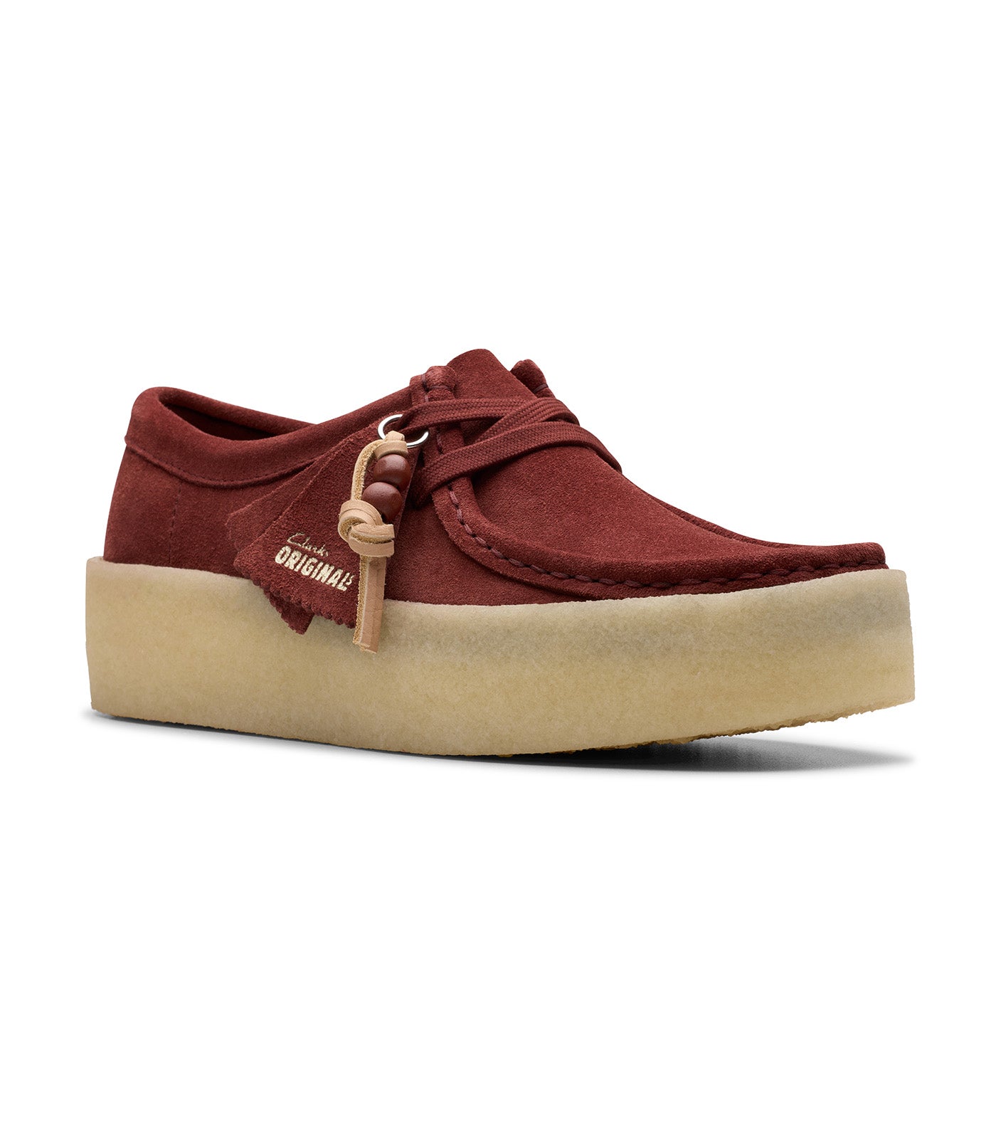 Wallabee Cup Deep Red Suede