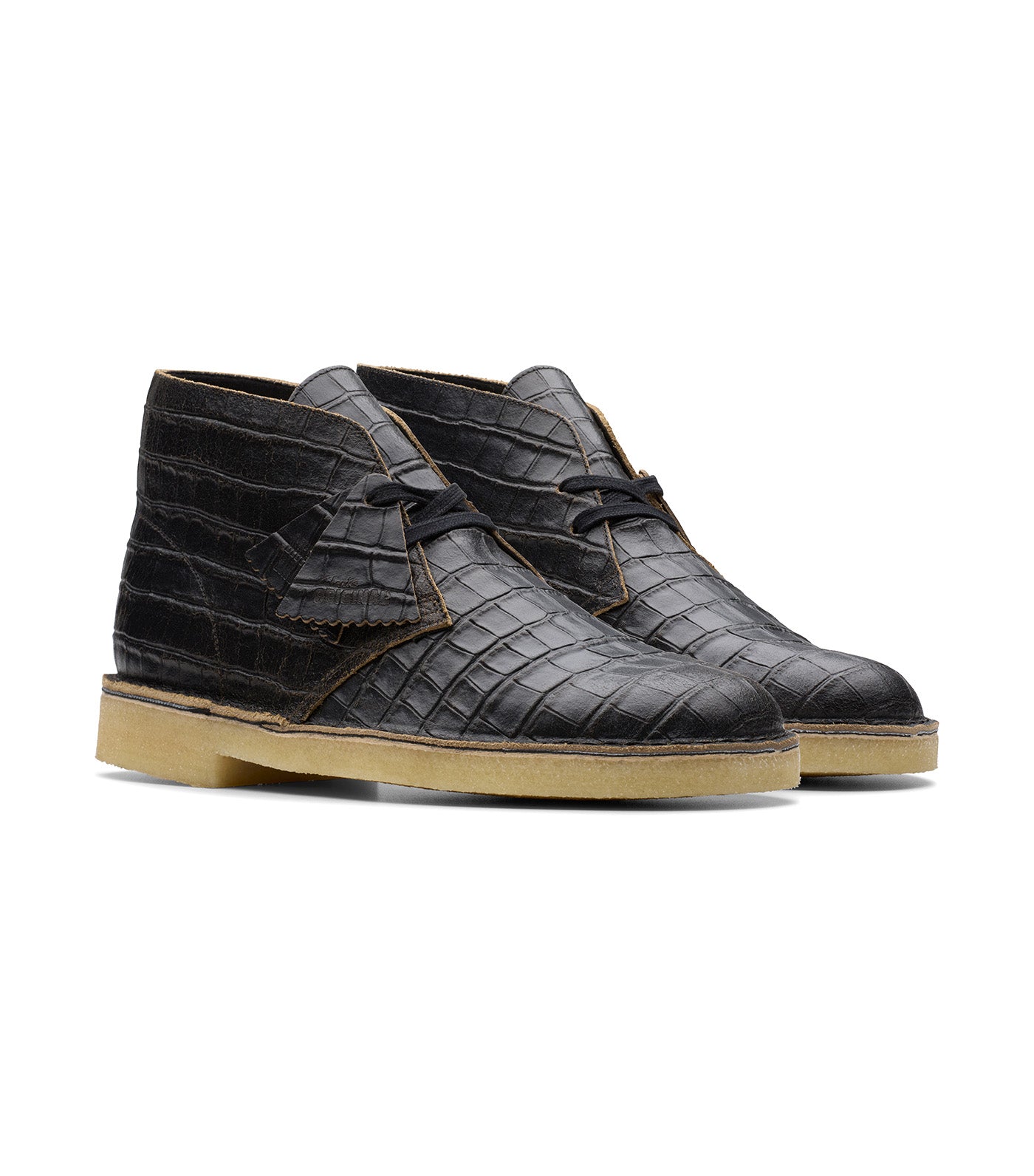 Desert Boot BlackCroc Distress