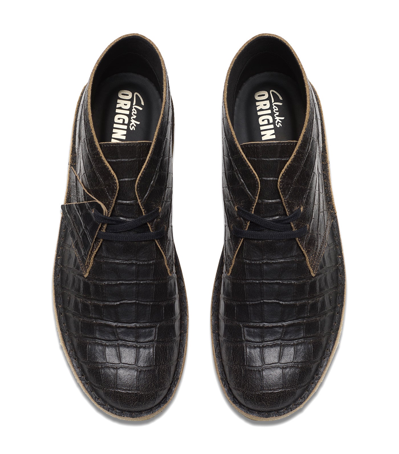 Desert Boot BlackCroc Distress