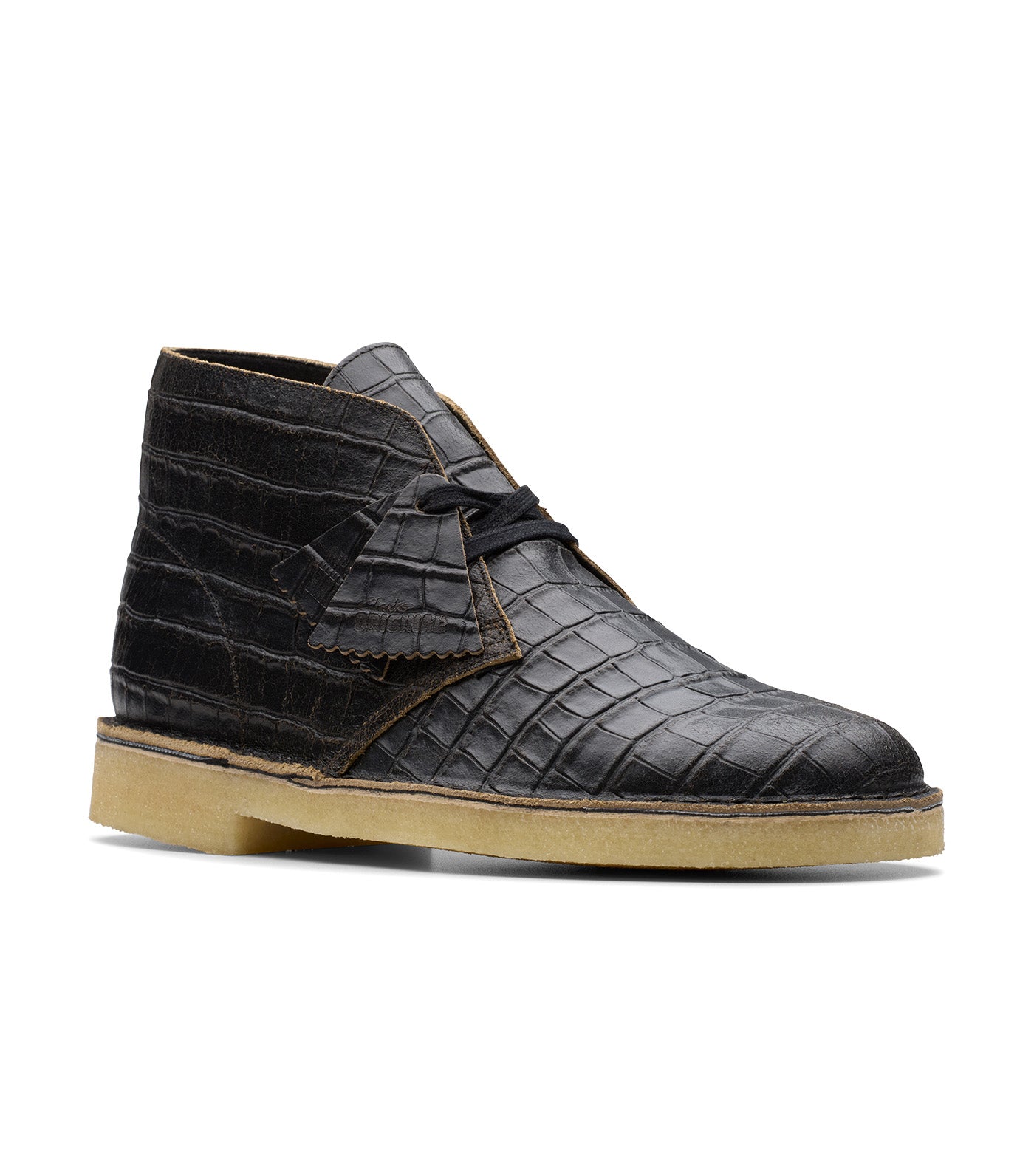 Desert Boot BlackCroc Distress