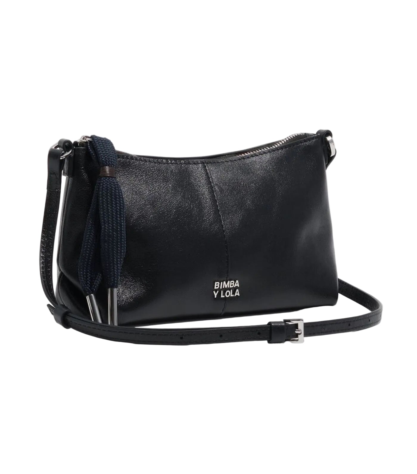 Leather Mini Crossbody Bag Black