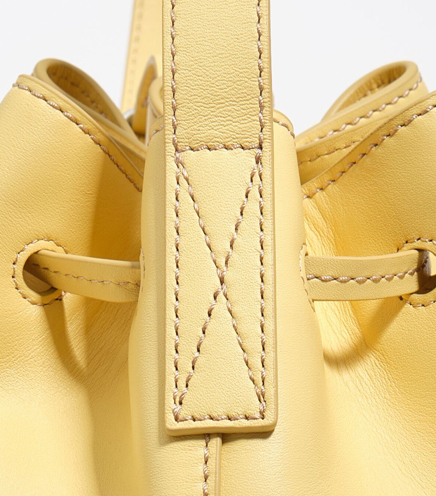 Large Leather Carlino Bucket Bag