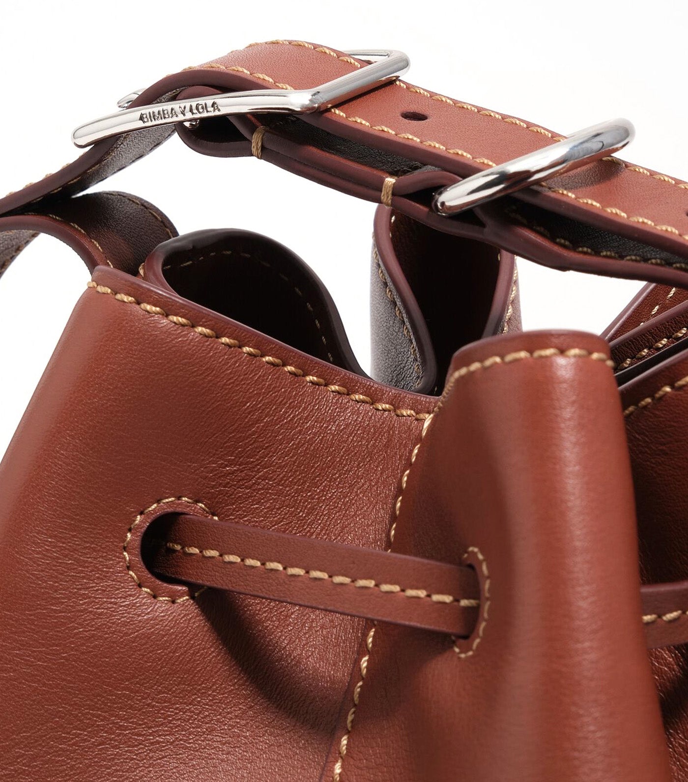 Large Leather Carlino Bucket Bag
