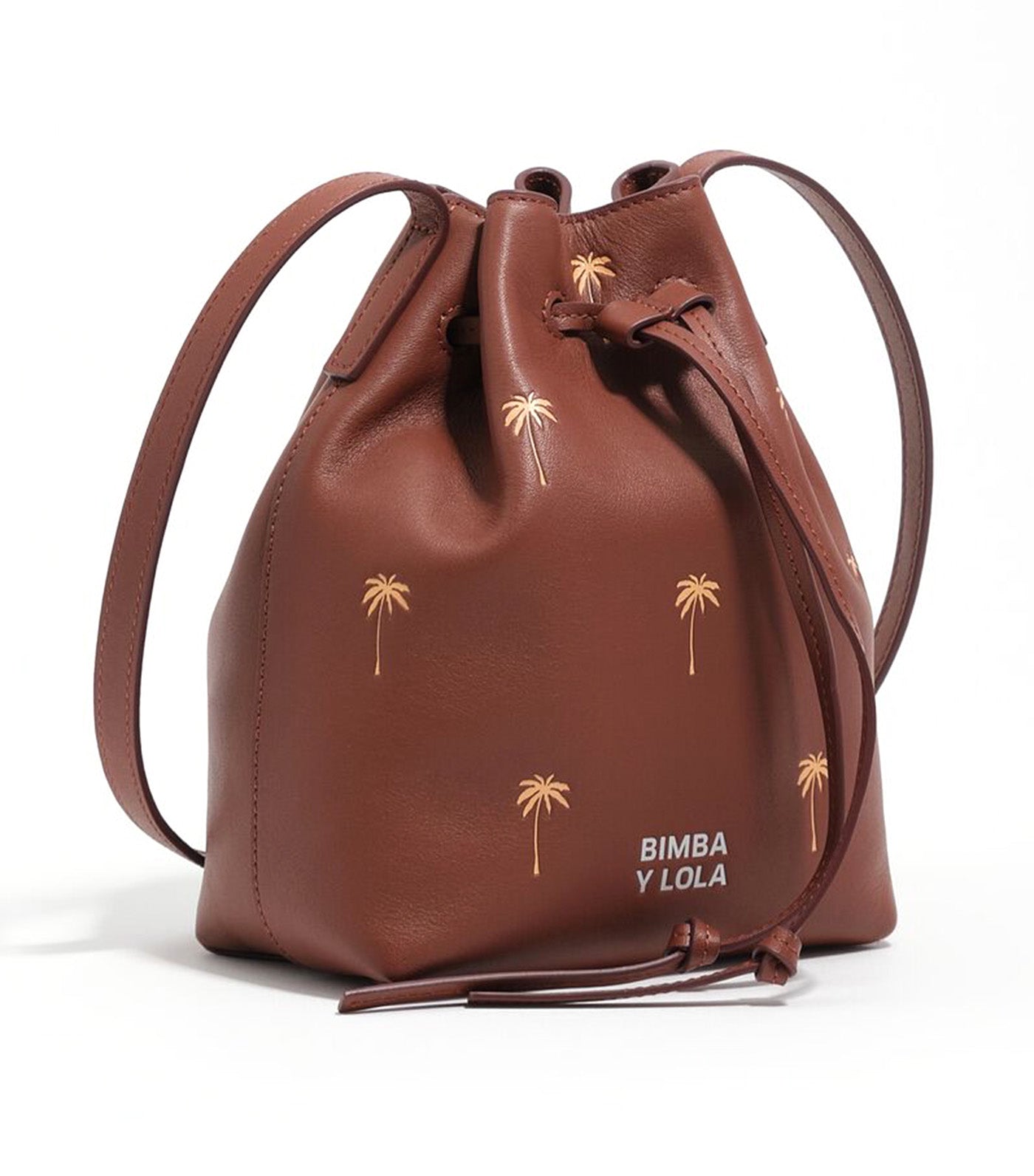 Palms Leather Carlino Bucket Bag