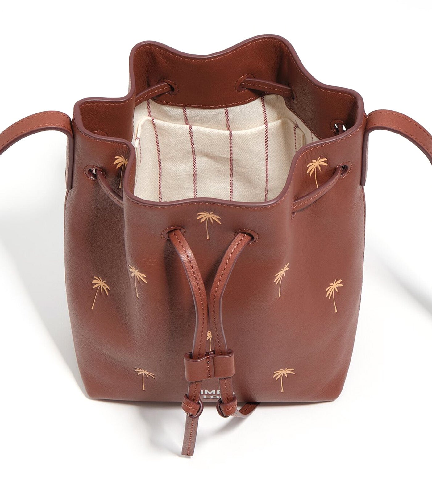 Palms Leather Carlino Bucket Bag