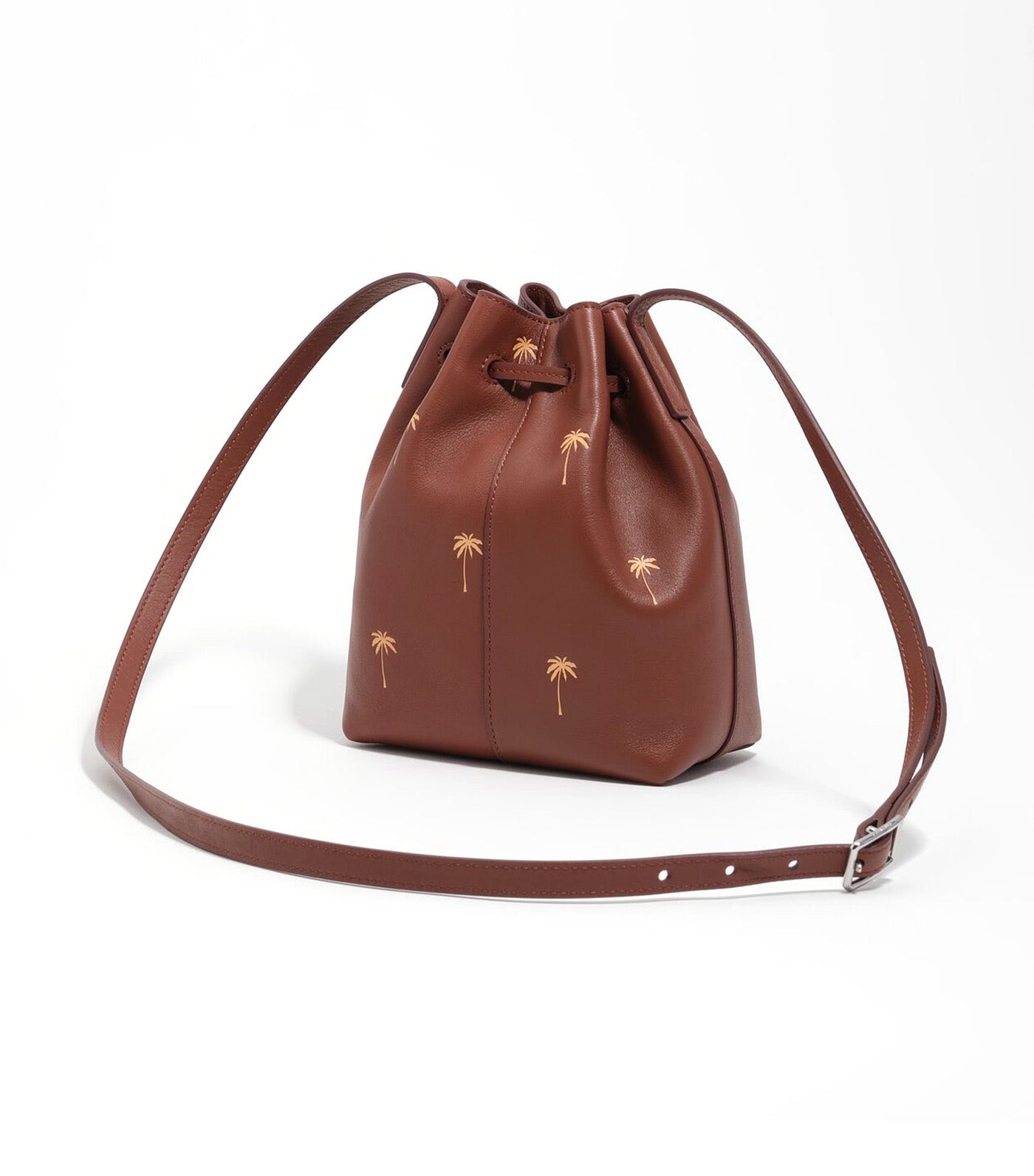 Palms Leather Carlino Bucket Bag