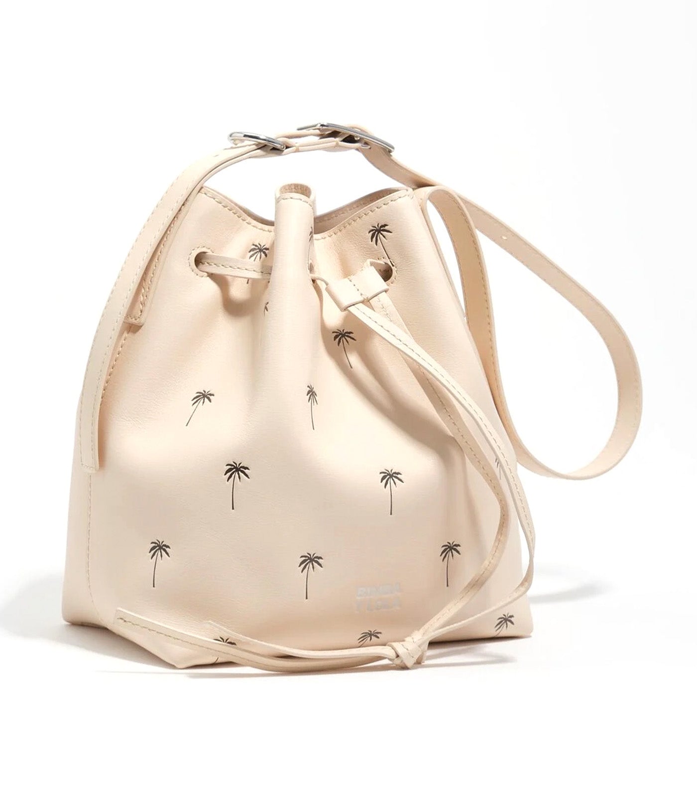 Palms Leather Carlino Bucket Bag