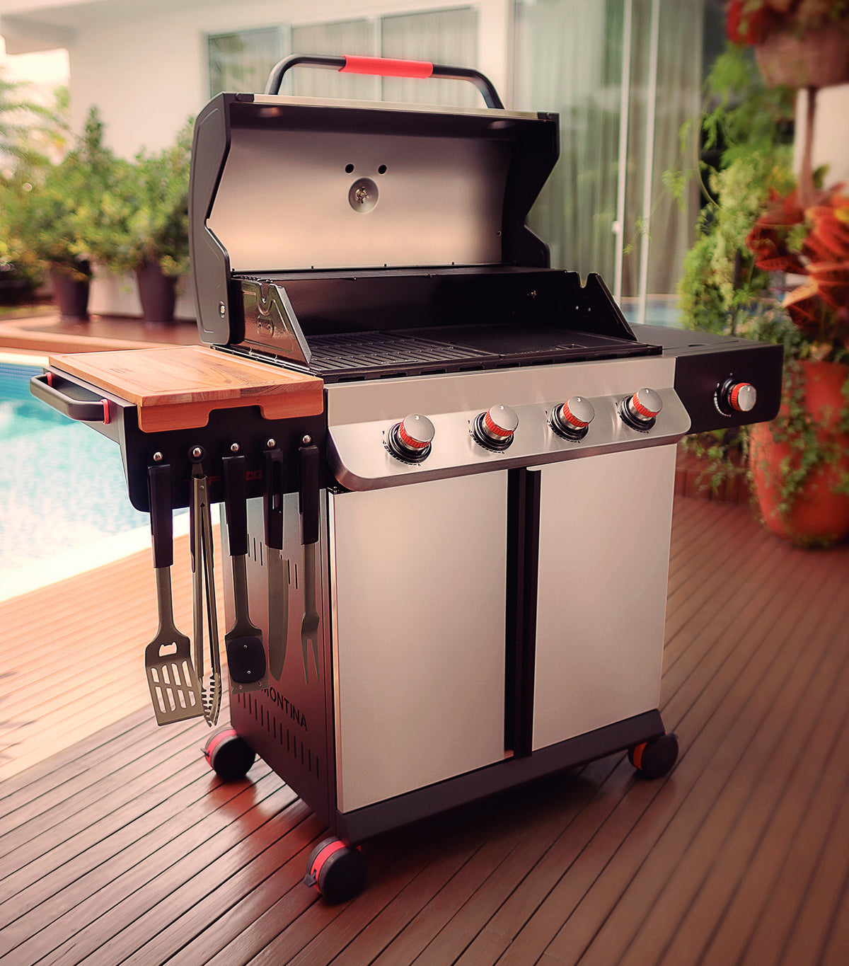 TGP 6000 Gas BBQ Grill Black