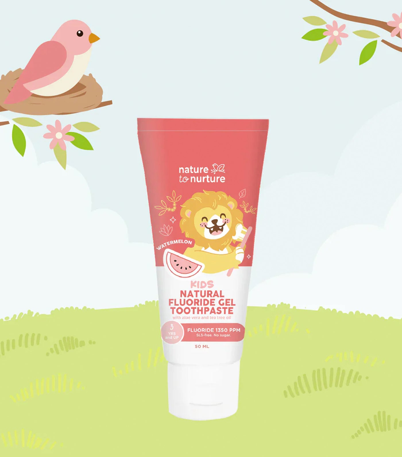 Kids Fluoride Gel Toothpaste 3 Years and Up (Watermelon)