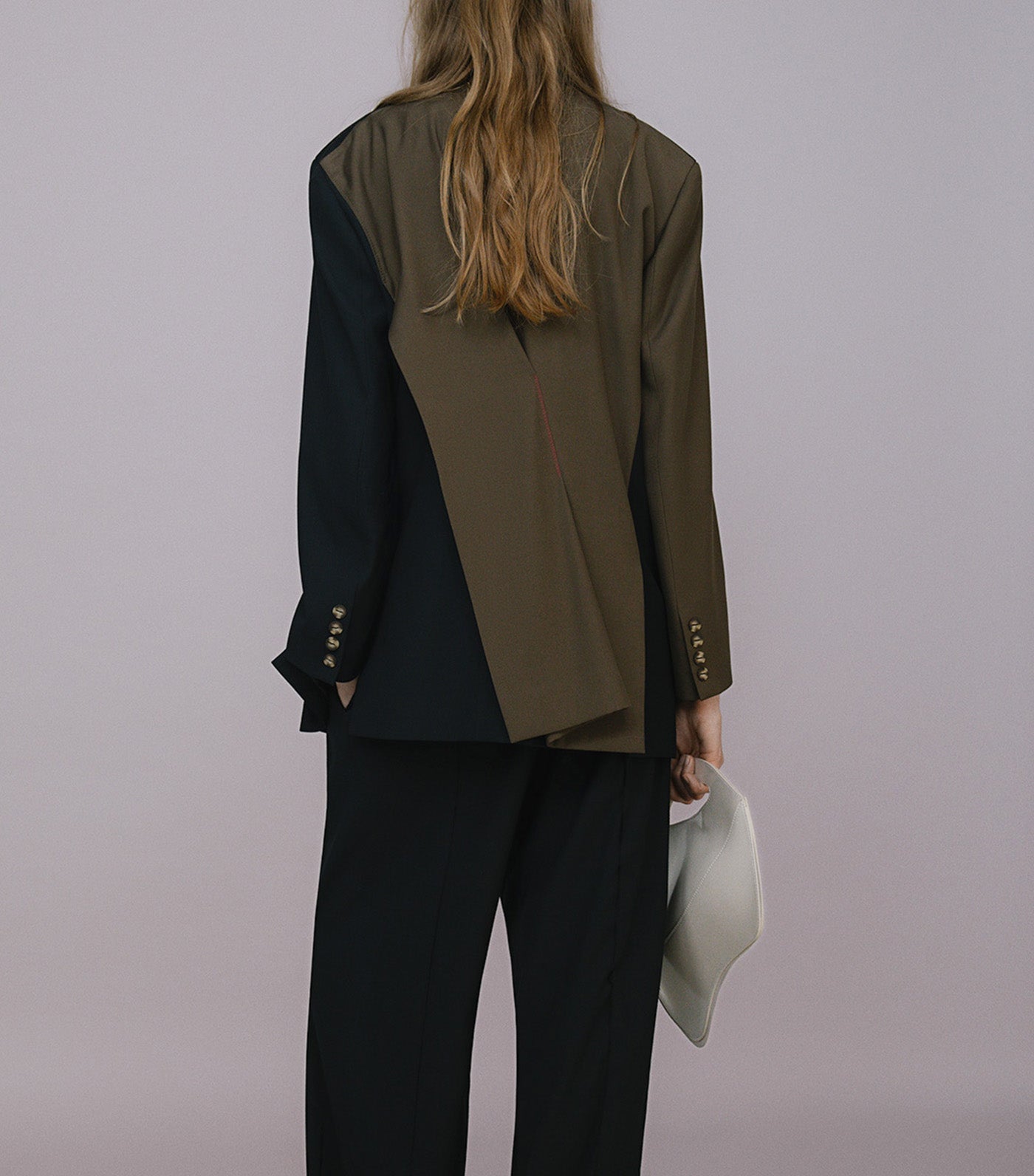 Asymmetrical Trousers Black