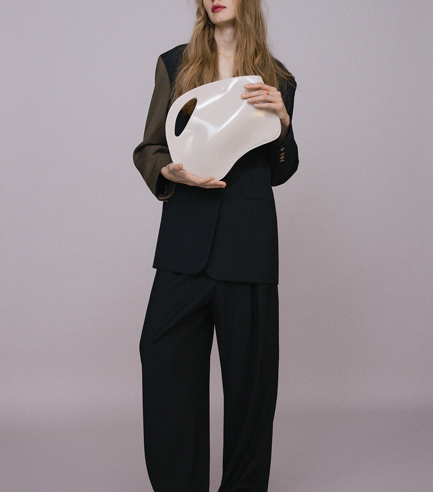 Asymmetrical Trousers Black