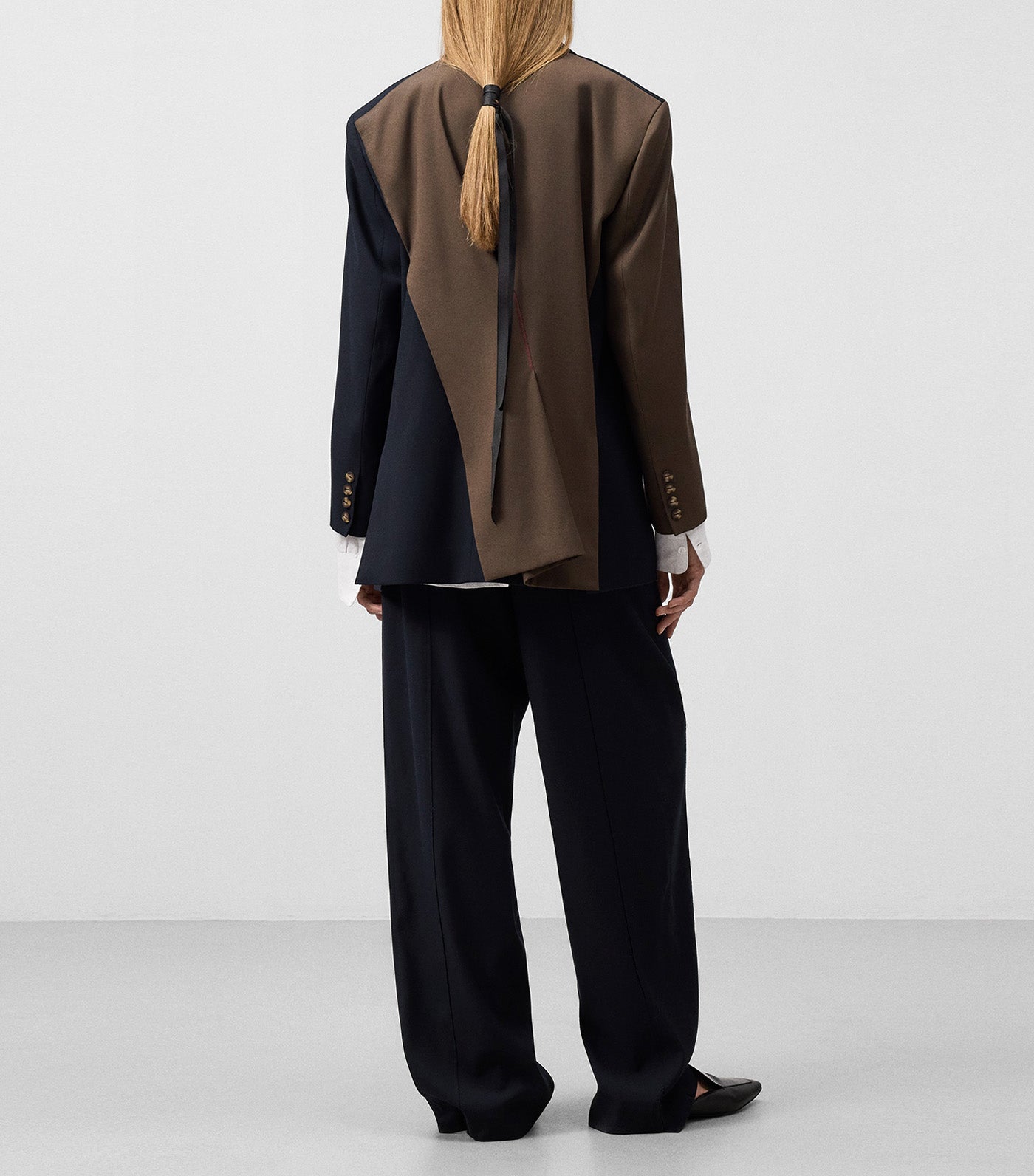 Asymmetrical Trousers Black