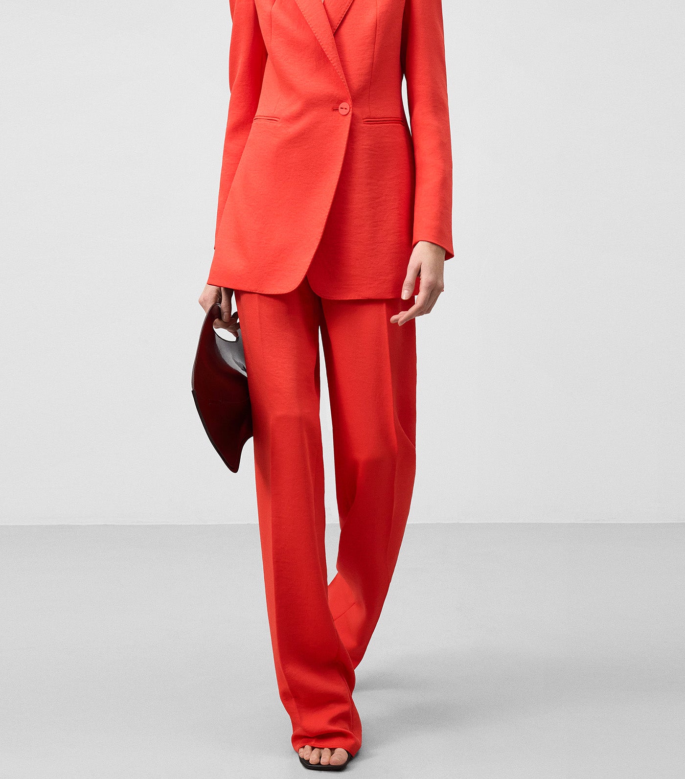 Straight Trousers Red