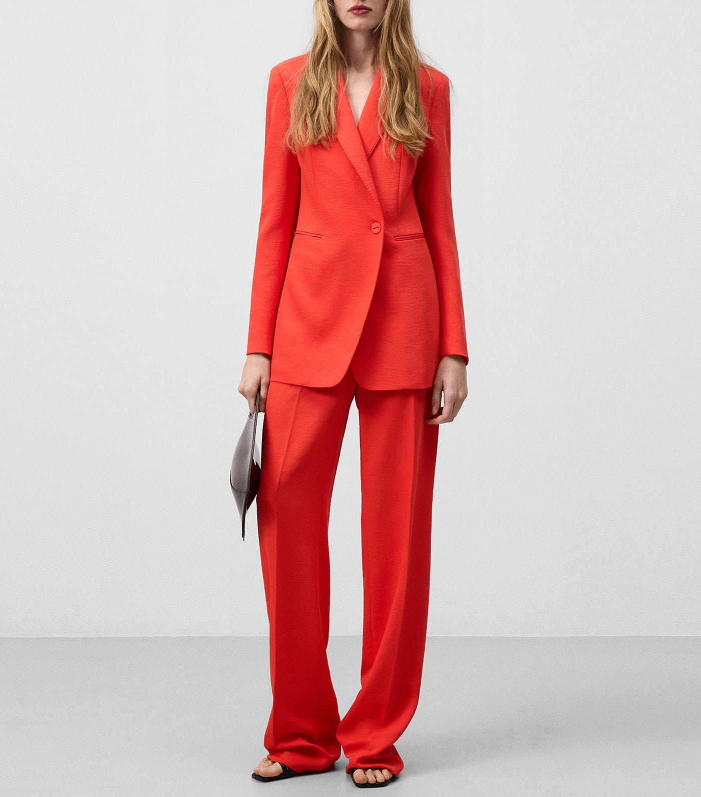 Straight Trousers Red