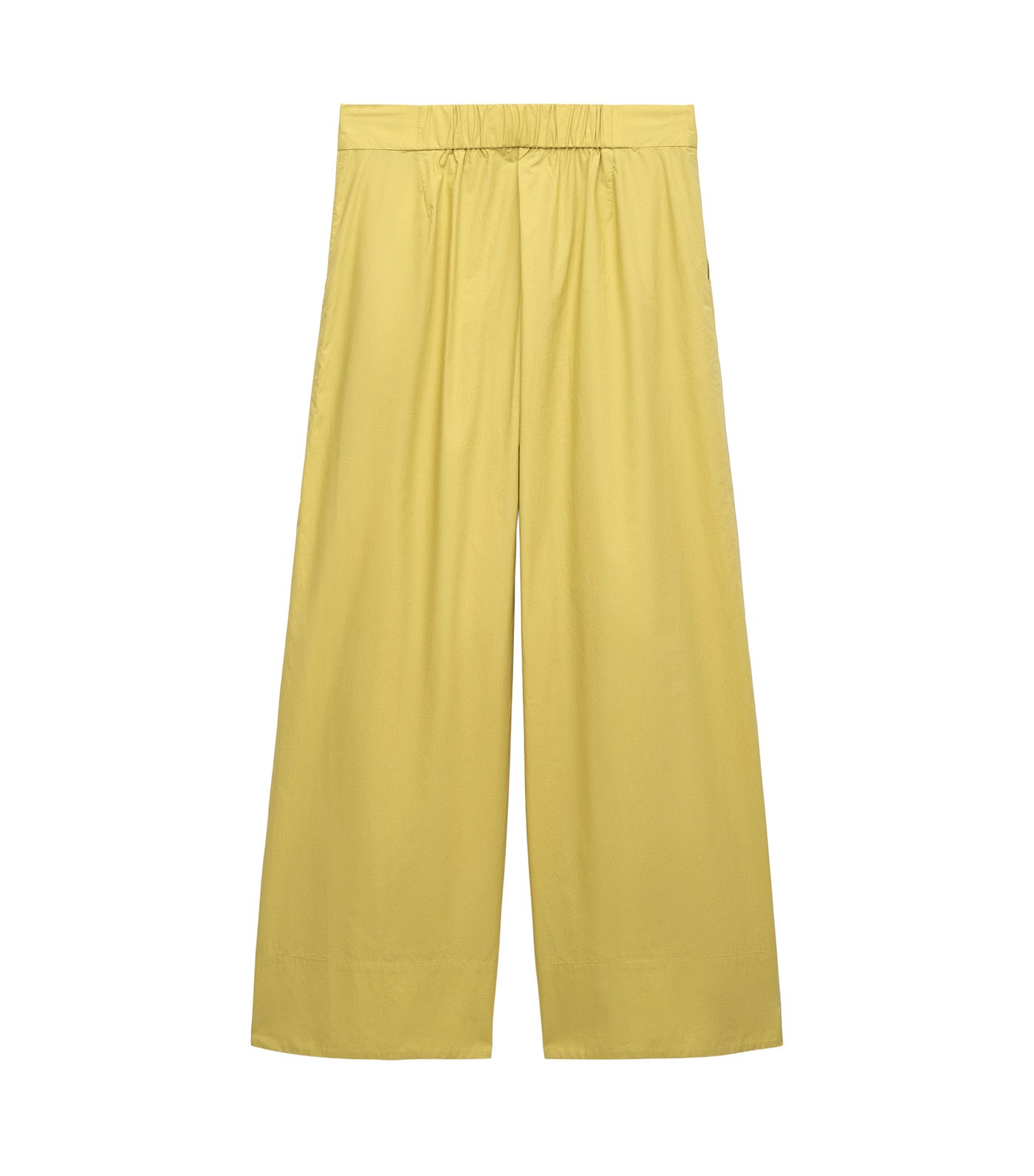 Organic Cotton Double-Pleated Trouser Pistachio Green