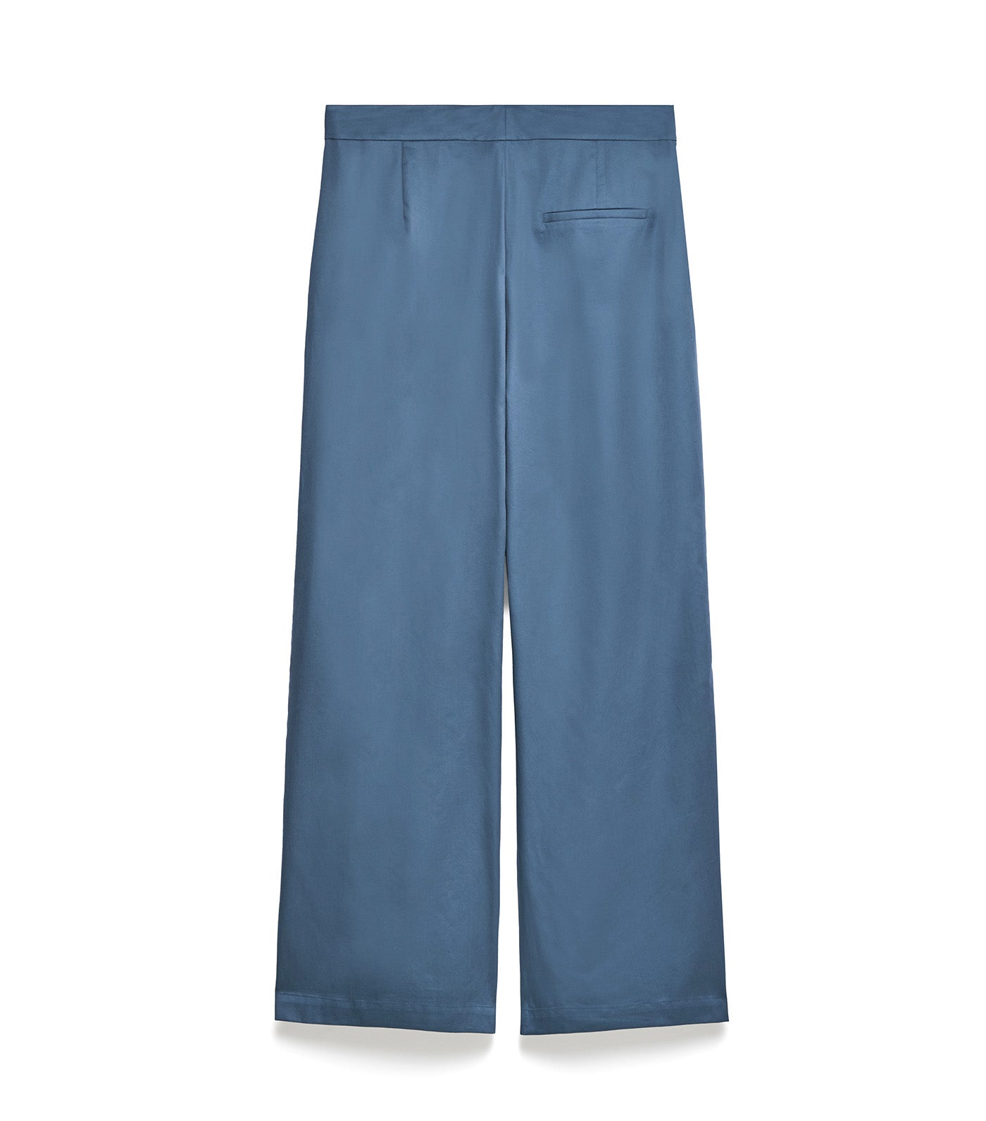 Cotton Straight Trousers Gray/Blue