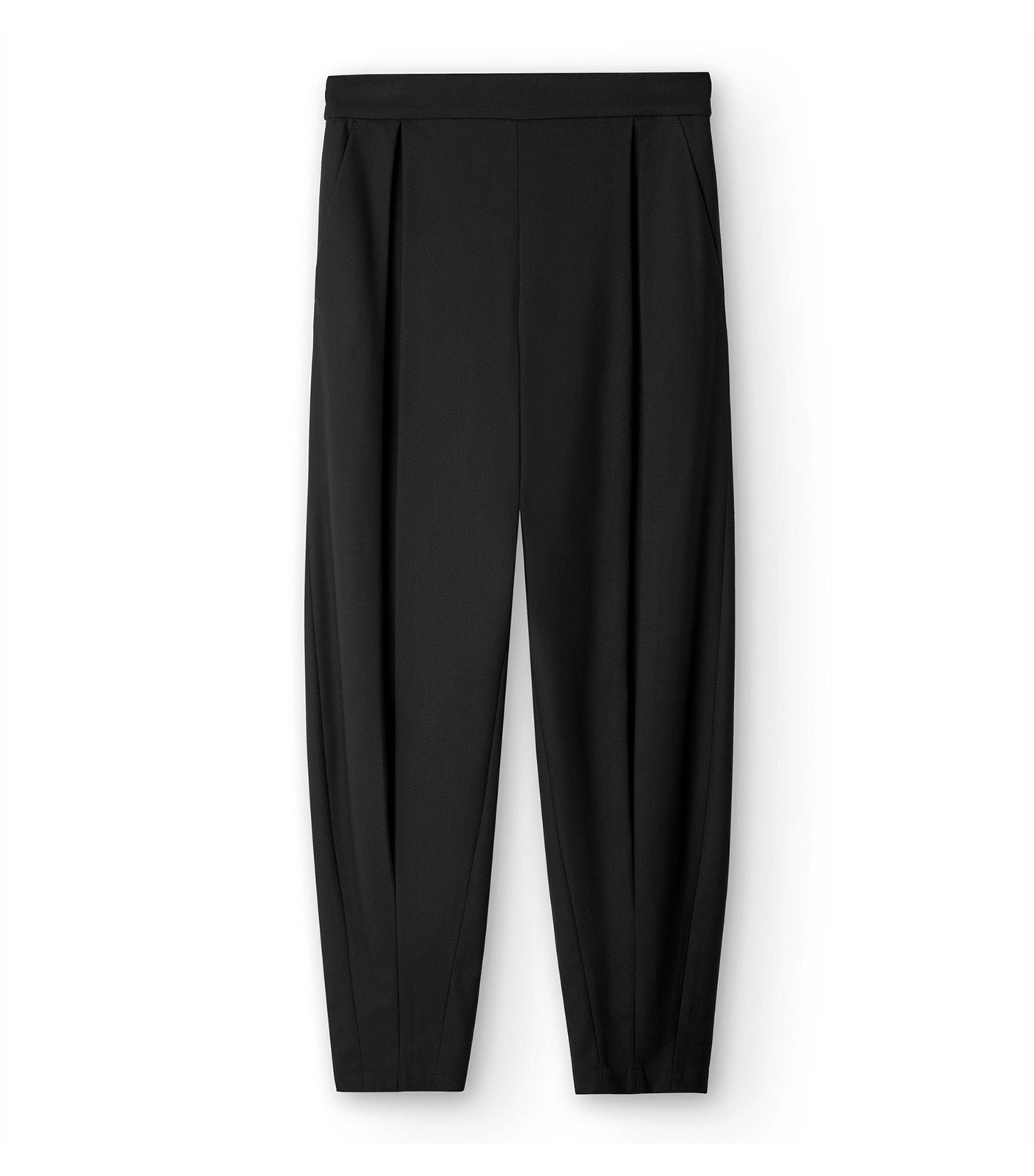 Front-Pleat Jogger Trousers