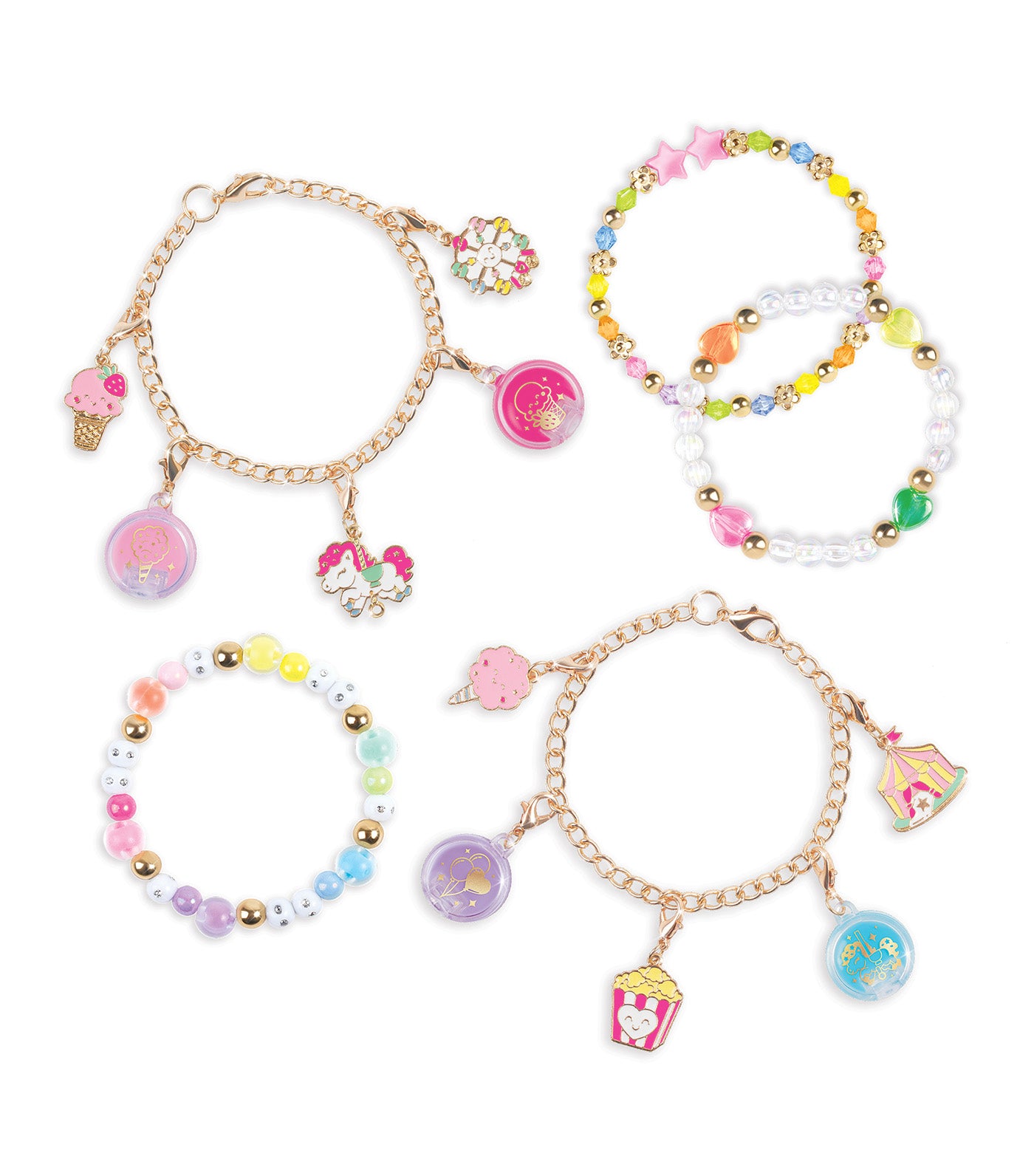 Sweet Spin Carnival Lip Gloss Bracelet Set