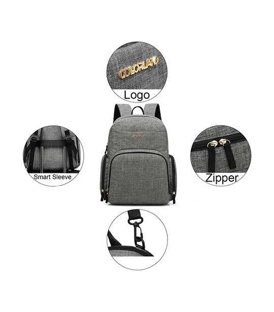 Kate Baby Changing Backpack Gray