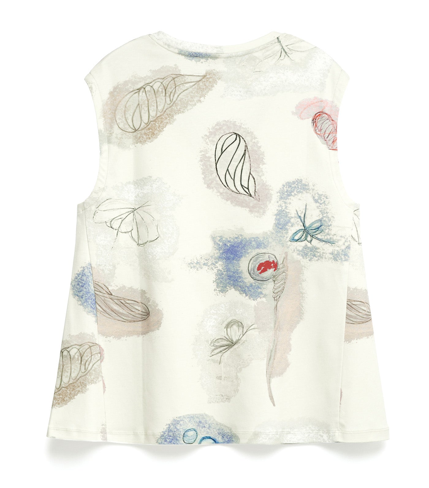 Cotton A-Line Printed T-Shirt Multi