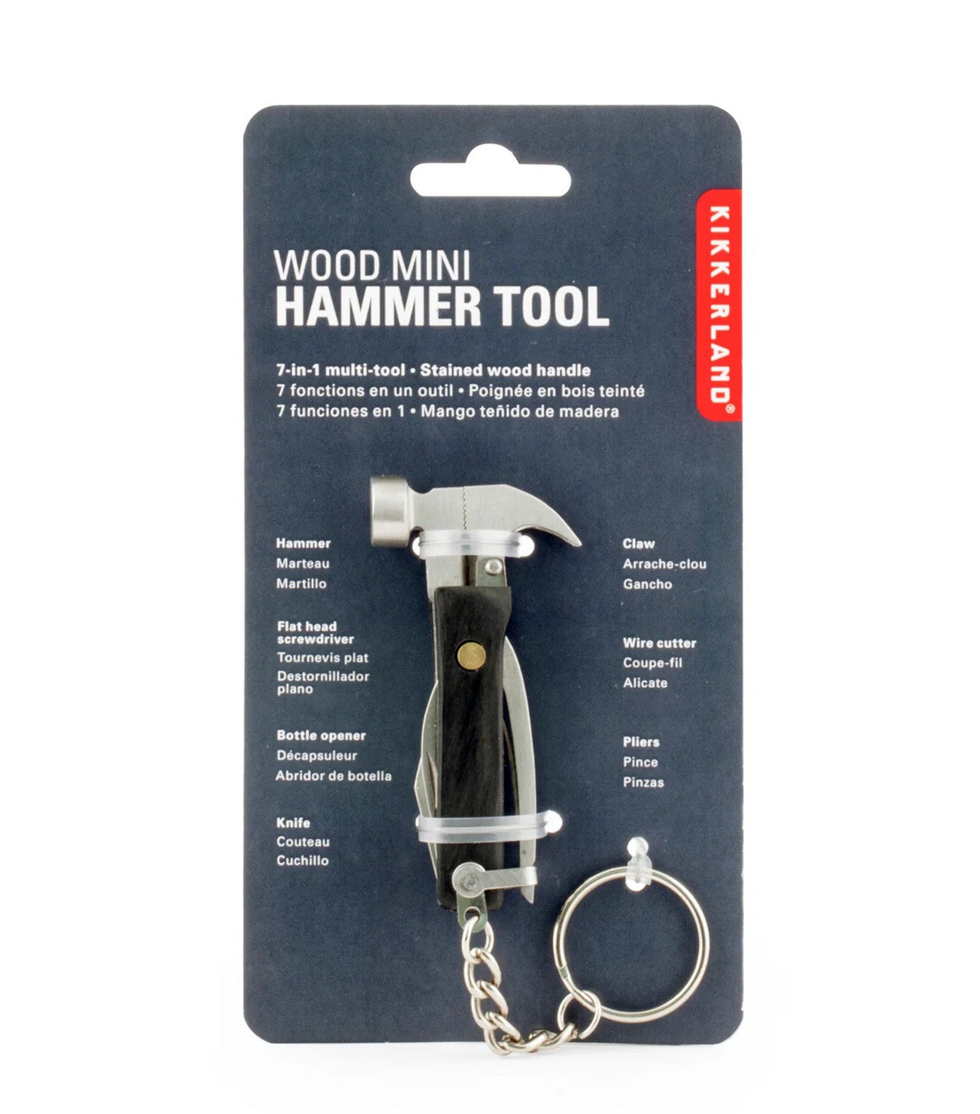 Wood Mini Hammer Multi-Tool Black