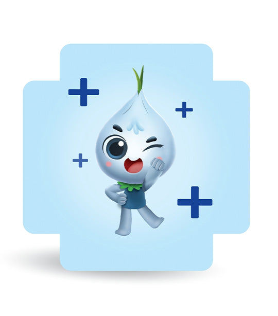 Organic Onion Sticker w/ Anti-Bac