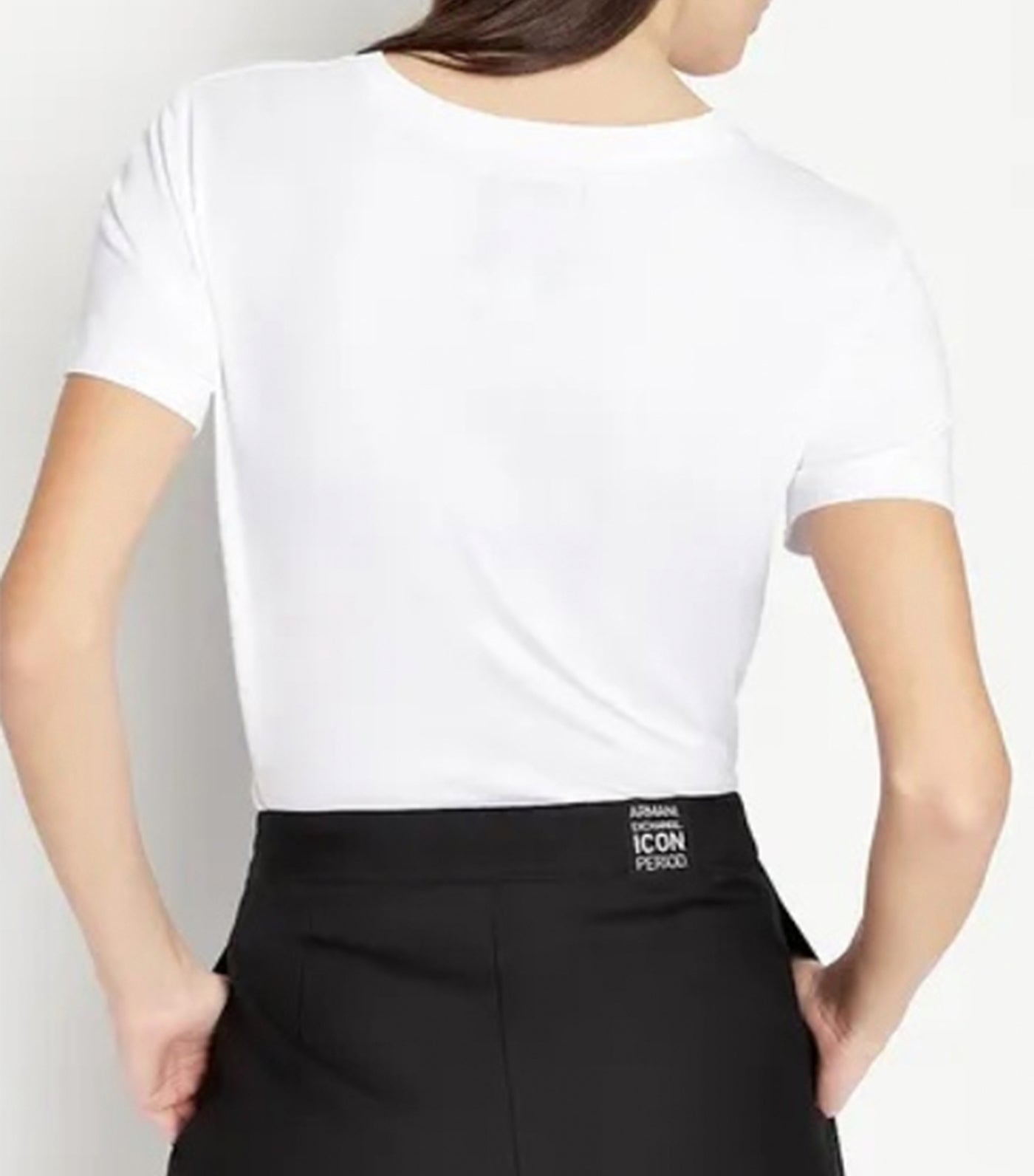 Icon Logo Regular Fit T-Shirt White Black Print