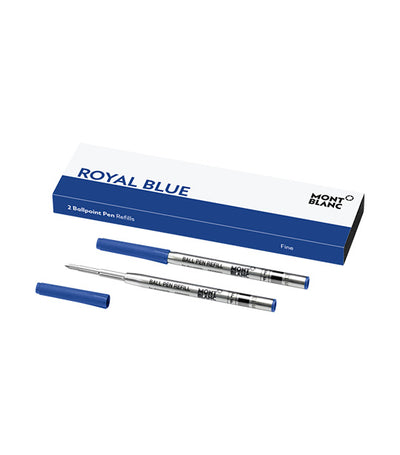 2 Ballpoint Pen Refills Fine Royal Blue