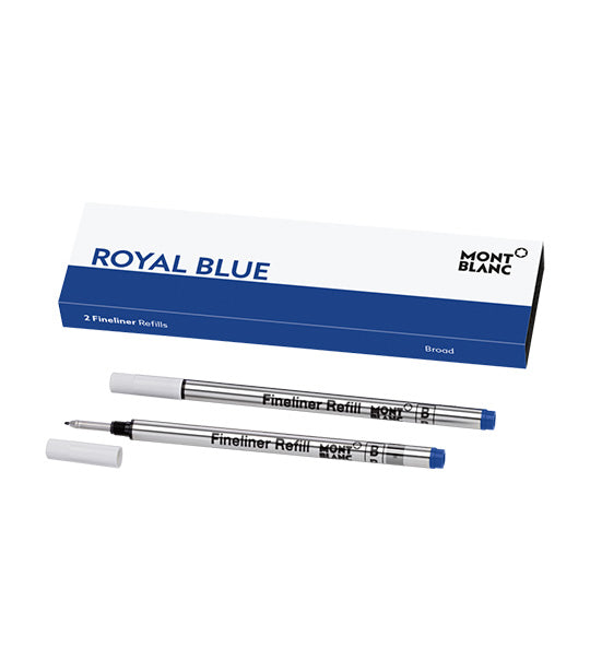2 Fineliner Refills Broad Royal Blue