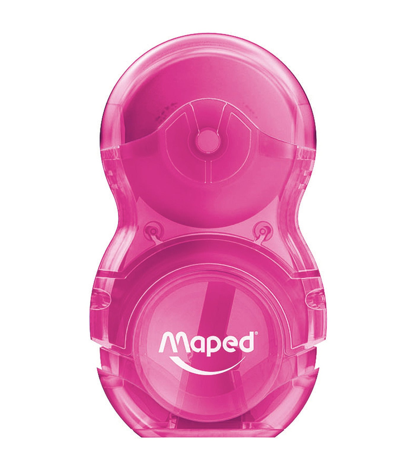 Loopy Duo Sharpener + Eraser Transparent