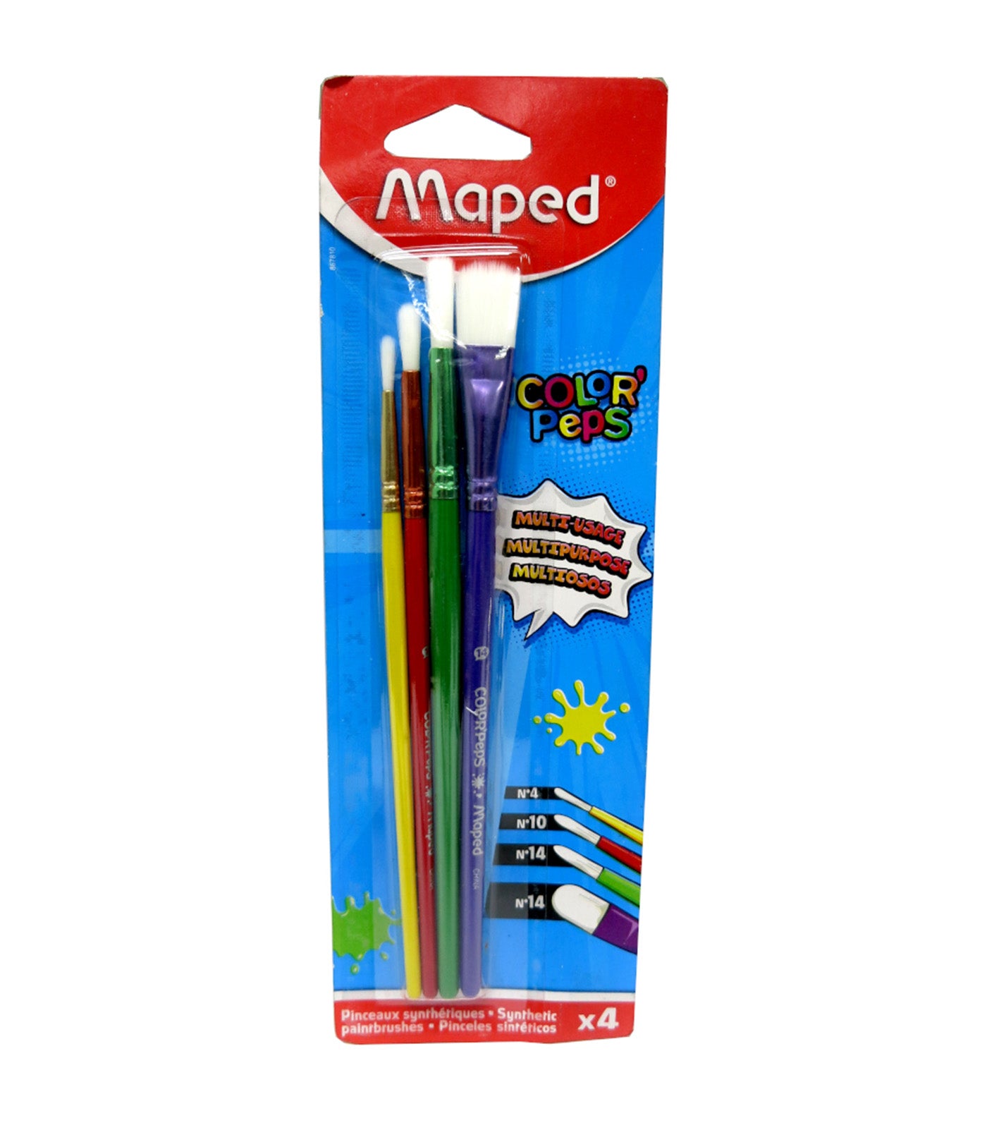 Color'Peps Synthetic Brush Set 4s