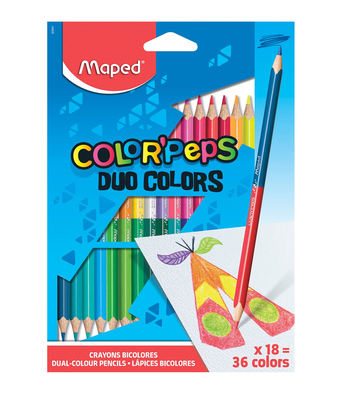 Color’Peps Duo Colored Pencils x 18 (36 Colors)
