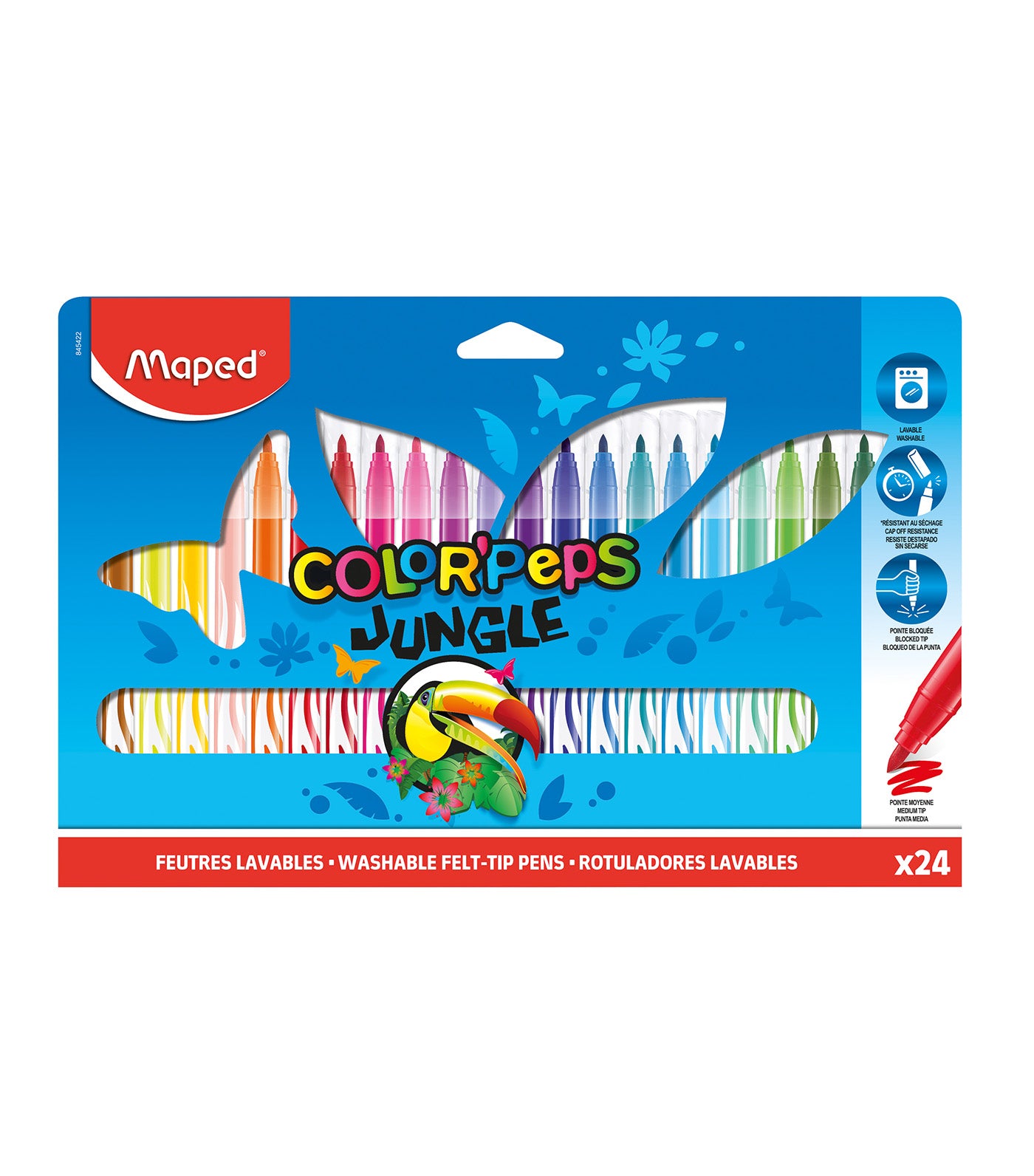 Color'Peps Jungle Felt Tip Pens x 24