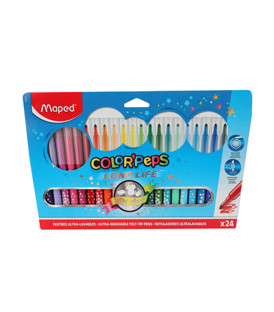 Color'Peps Long Life Colored Markers x 24