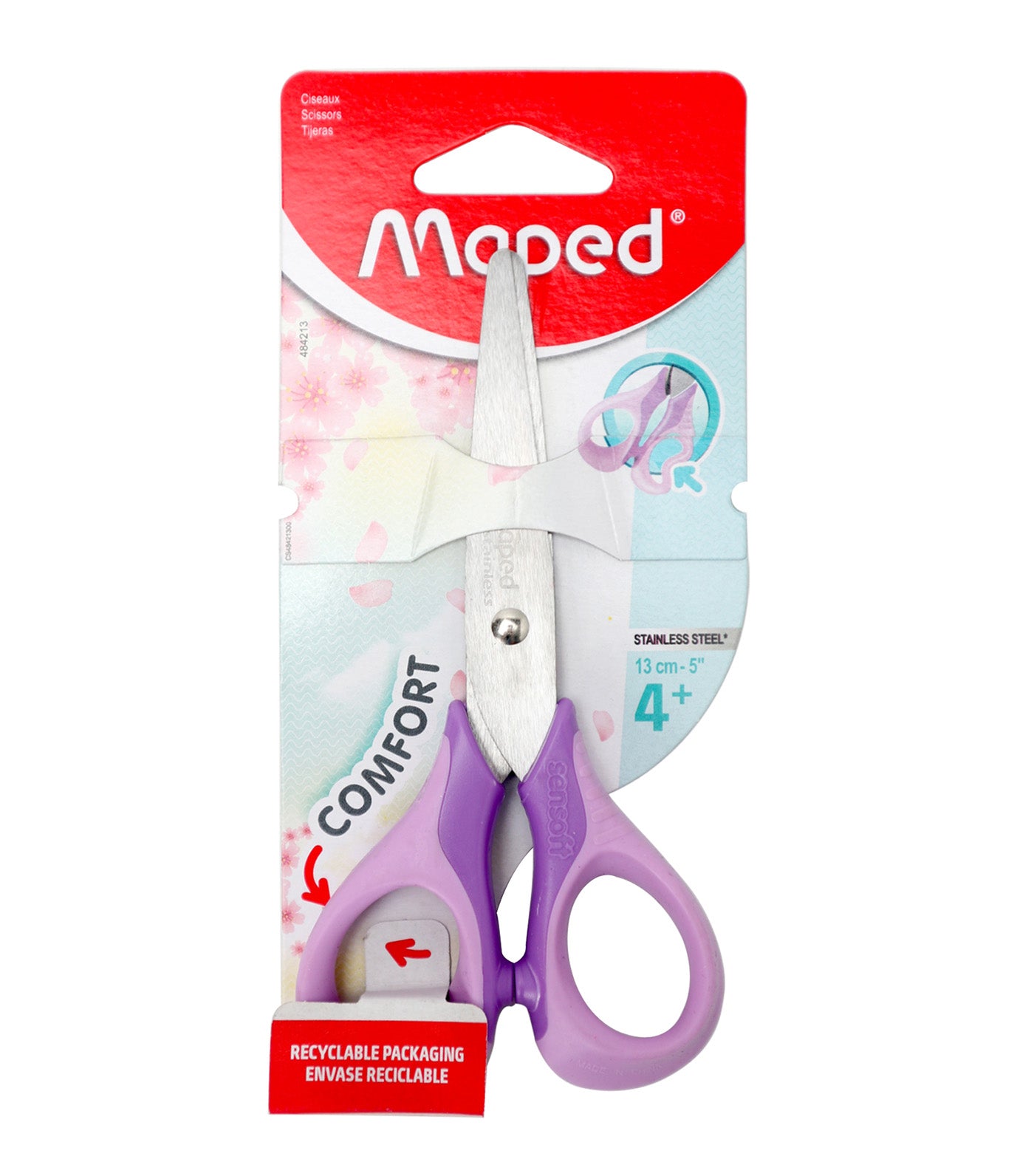 3D Sensoft Scissors 13cm Pastel Color