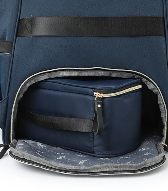 Diaper Backpack With Cooler Bag Blue