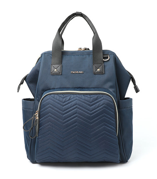 Diaper Backpack With Cooler Bag Blue