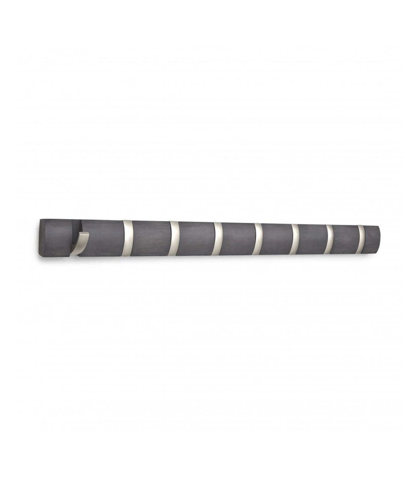 Garden Barn Flip 8 Hook Driftwood/Nickel