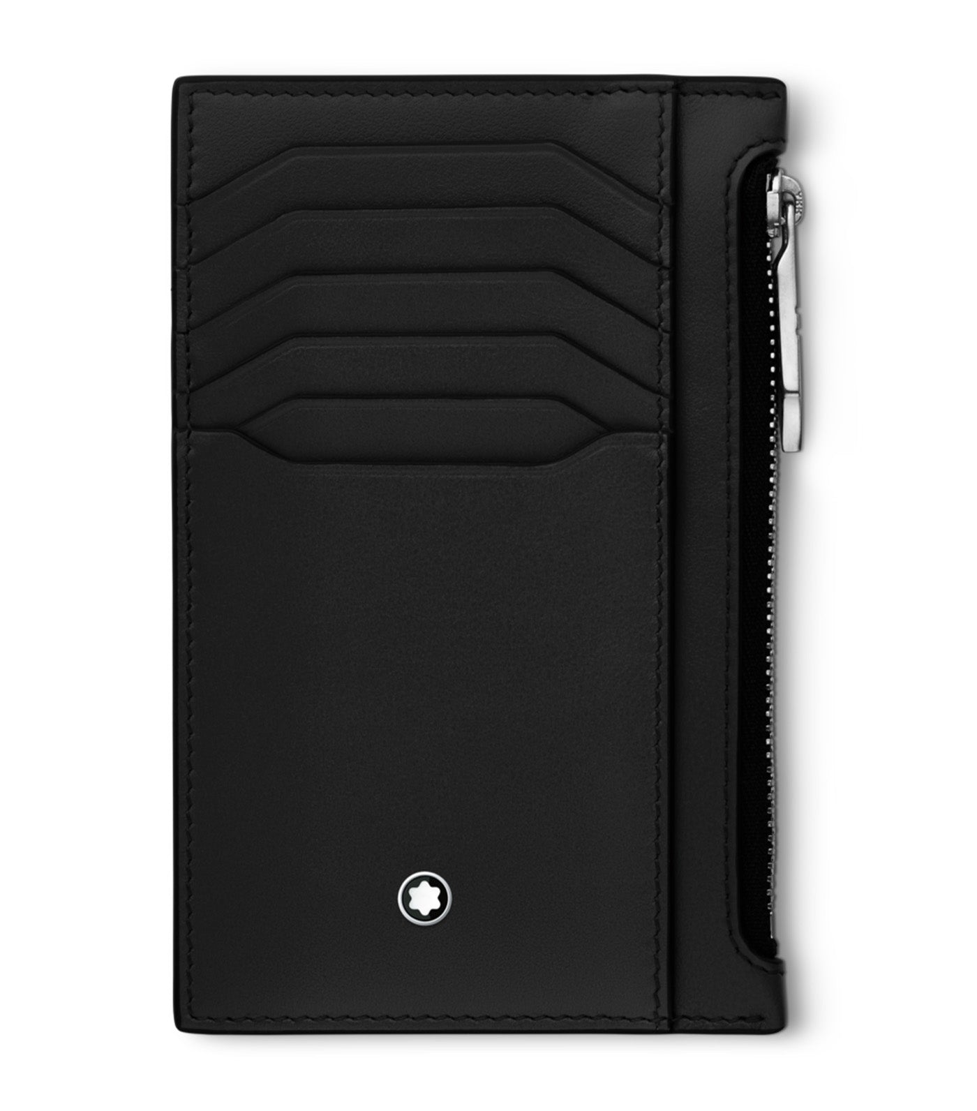 Meisterstück Pocket Holder 8cc with Zipped Pocket Black