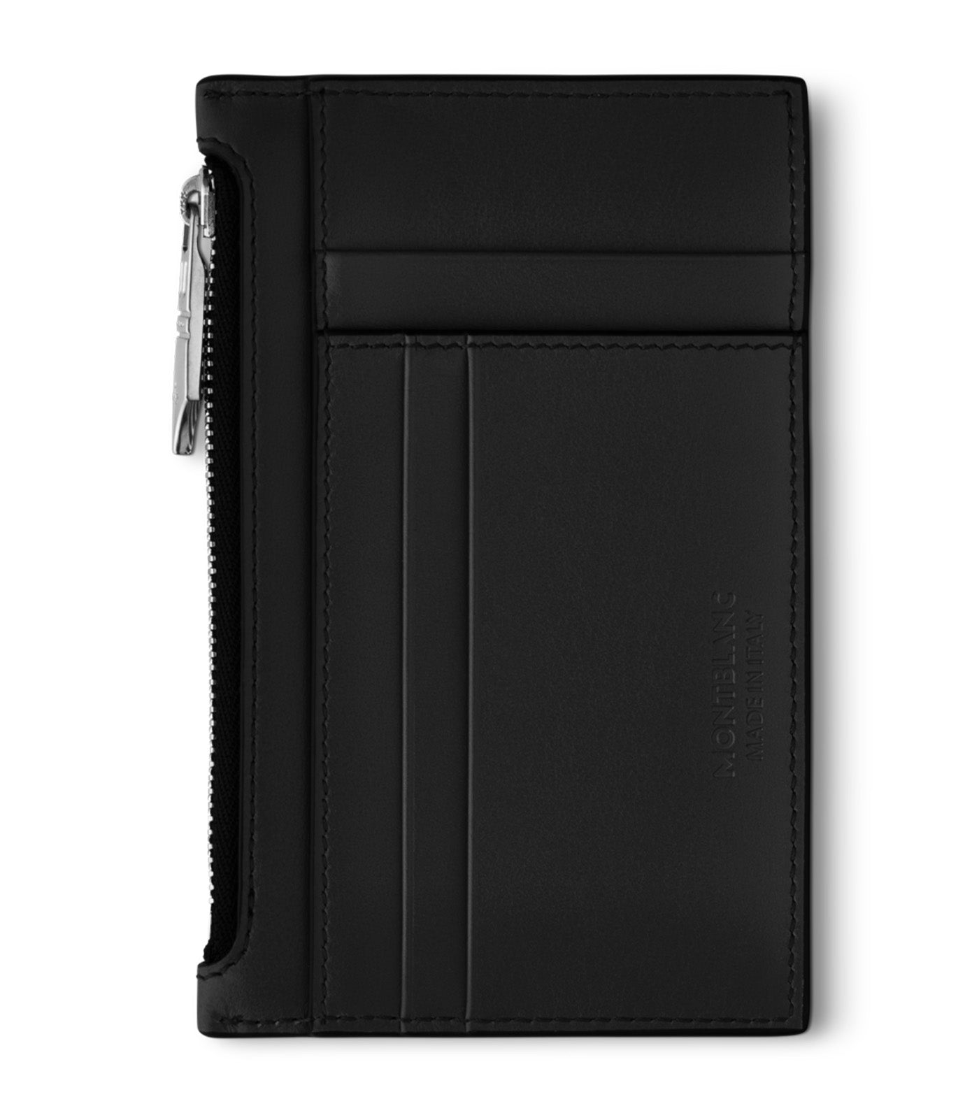 Meisterstück Pocket Holder 8cc with Zipped Pocket Black