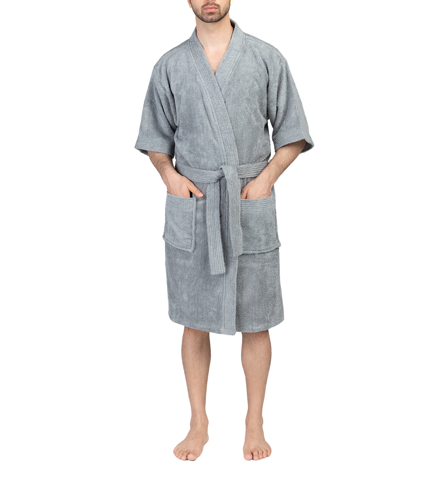 Terry Robe for Male - Slate Gray