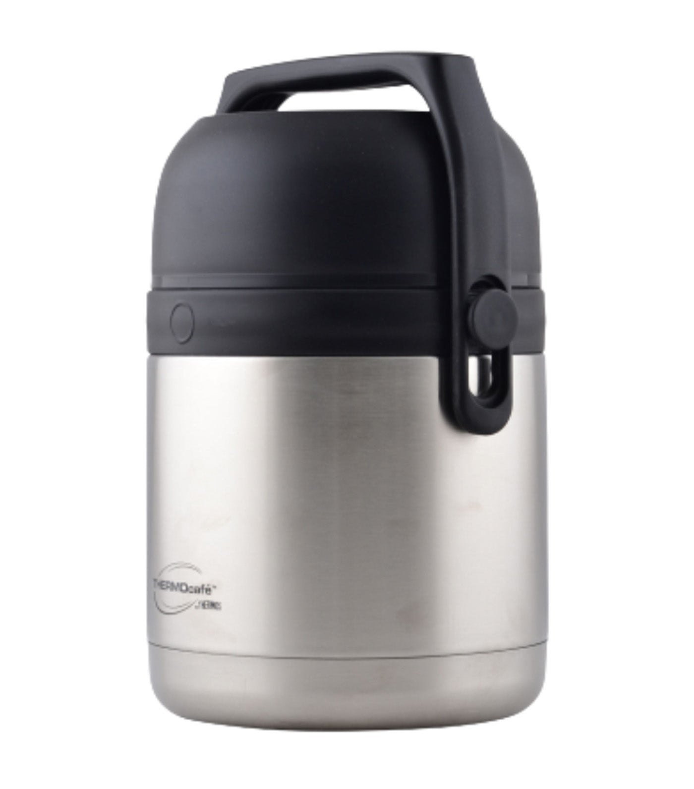 Lunch Box Stainless Steel Jar 1.2 with 2 Layered Containers Silver